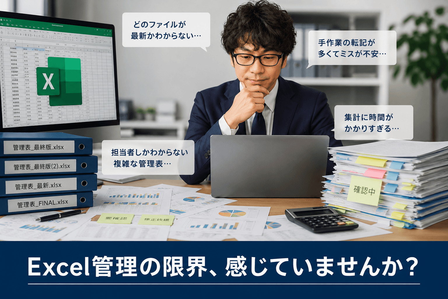 なぜExcel管理から抜け出せないのか?