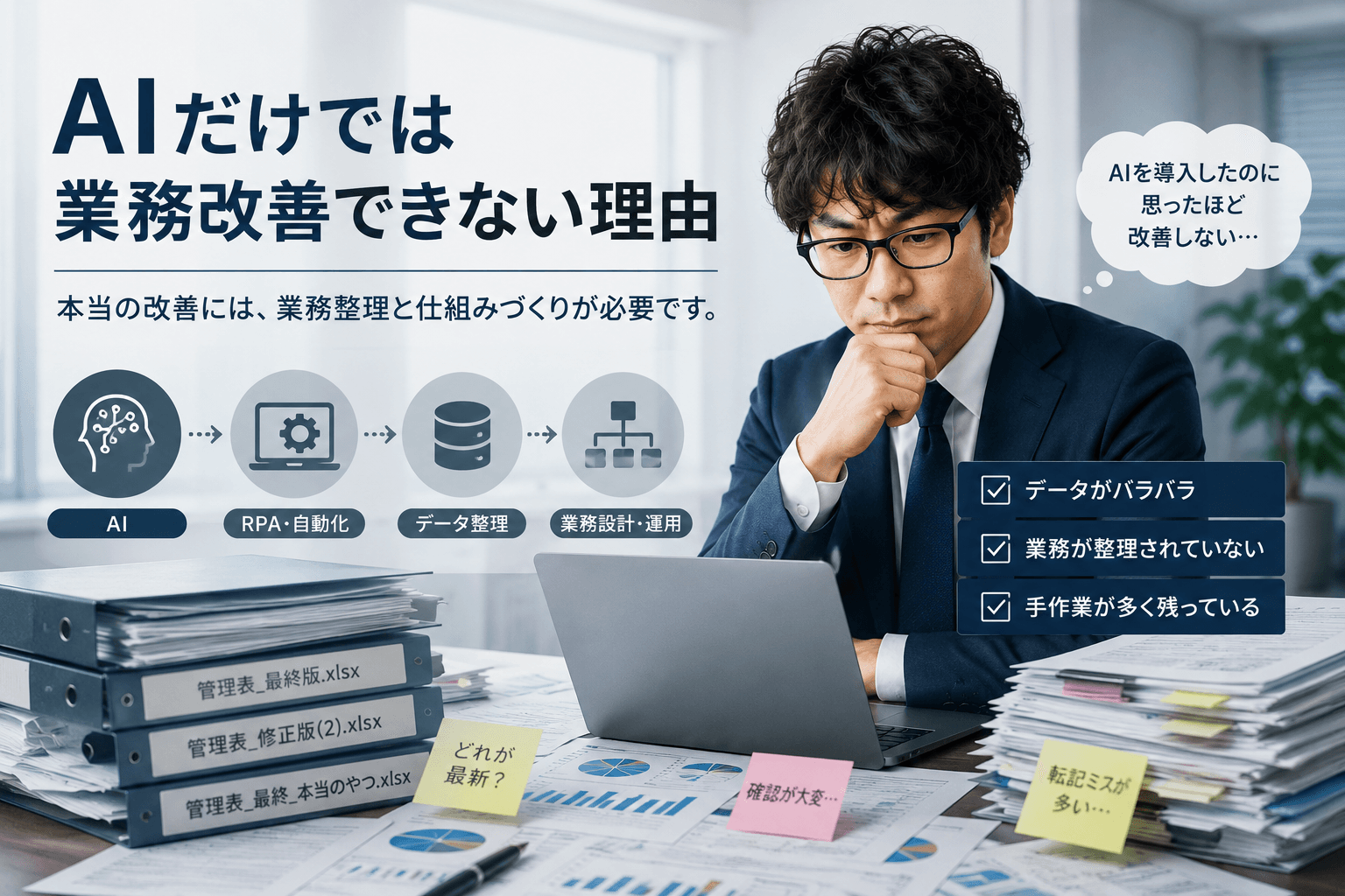 AIだけでは業務改善できない理由